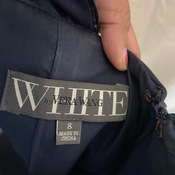 White by Vera Wang special occasion navy dress - Picture 3 of 10